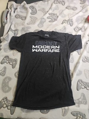 Camisa Call Of Duty Modern Warfare Para Hombre Mediana Negra Cuello Redondo Activision Oficial Foto 1 de 4