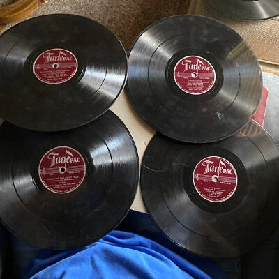 4 Set TunePAC 78rpm Who Knows Love MeWhat Stole My Heart Sabe Record 45 78 Vinyl - Image 1 of 4