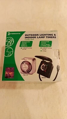 Intermatic Model PD4D119 Combo Outdoor Lighting and Indoor Lamp Timers - NIB. - Image 1 of 2