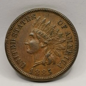1 CENT INDIAN HEAD 1885 USA / TETE D'INDIEN - Picture 1 of 3