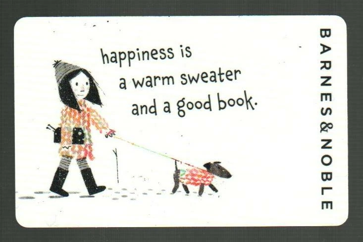 BARNES & NOBLE Happiness is a Warm Sweater and a Good Book 2021 Gift Card ( $0 ) - Image 1 of 1