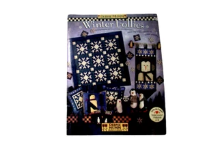 Vintage Debbie Mumm Winter Follies Quilten Handwerk Stofftier Schneeflocke Pinguin - Bild 1 von 10