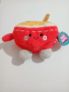 Bum Bumz Takeout Rufus Ramen Bowl Kellytoy Plush Soft Squishy Stuffed Toy 18cm - Picture 1 of 5