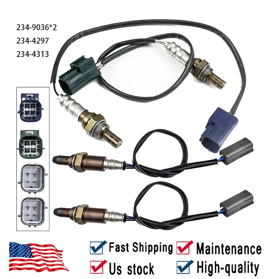 Sensor de oxígeno arriba+abajo 4 piezas para Nissan Frontier Pathfinder Xterra 2011-2012 4,0 L Foto 1 de 4