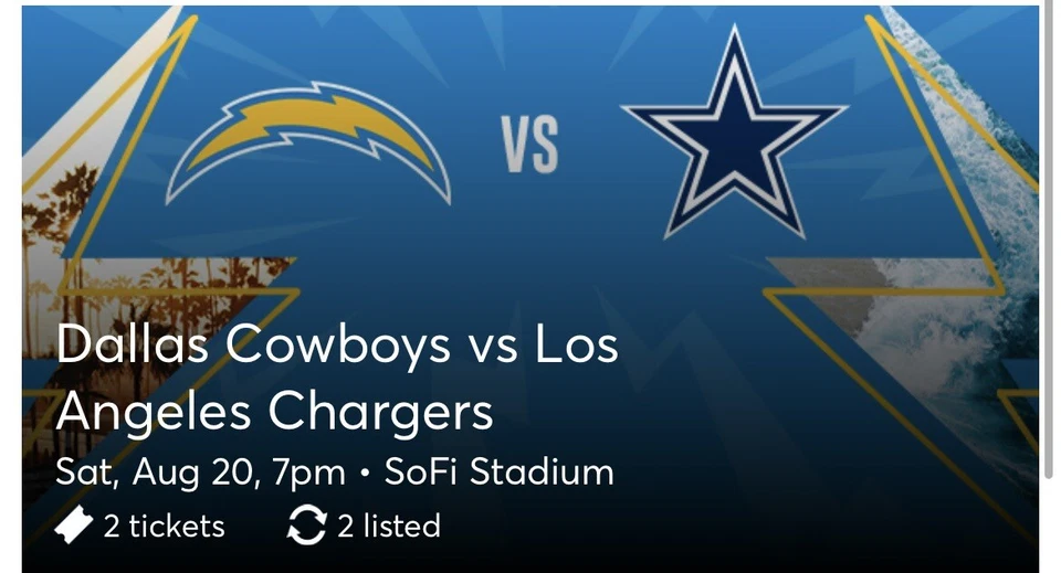 Chargers Vs Cowboys pretemporada Foto 1 de 1