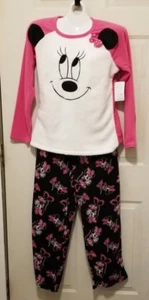 Women's Minnie Mouse 3D Fleece Pajamas 2pc Pink, White, Black 3X XXXL NWT - Picture 1 of 4