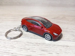 Tesla Model Y Custom Keychain 1:64 Diecast EV Car Electric Vehicle Keyring SUV - Picture 1 of 6