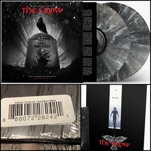 THE CROW Score Deluxe 2x LP Marble Vinyl w/ Poster 500 SEALED Graeme Revell - Picture 1 of 9