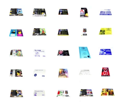 ORIGINAL MANUALS INSERTS AND BOX ARTS FOR SEGA MEGA DRIVE RARE INSERTS PAL +F.P! - Image 1 of 3