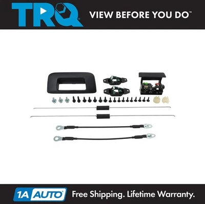 TRQ Tailgate Kit Handles Cables Bezels Fits 07-13 Chevrolet 07-13 GMC - Image 1 of 4