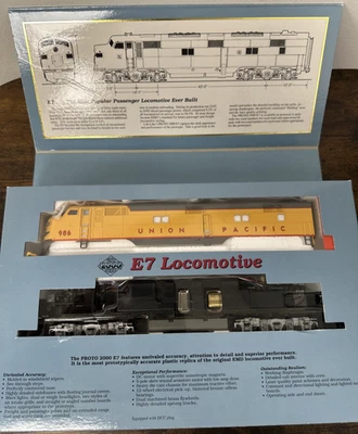 Proto 2000 HO Scale Kit #21088 E7A Diesel - Union Pacific #986 w/Mars Light NIB! - Image 1 of 4