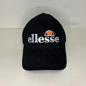 Cappello Ellesse Strapback Berretto Baseball Nero Logo Scritto Abbigliamento Sportivo Ricamato - Foto 1 di 7