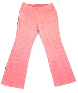 Juicy Couture Damen Jogginghose mit weitem Bein Damengröße 1X rosa Velours - Bild 1 von 7