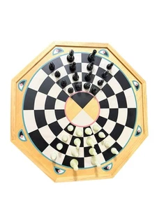 Vintage seltenes byzantinisches Rundschachspiel Made in Taiwan - Bild 1 von 9