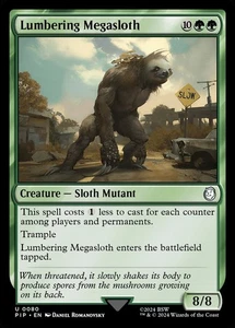 1x Lumbering Megasloth - NM - Fallout - SPARROW MAGIC mtg - Picture 1 of 1