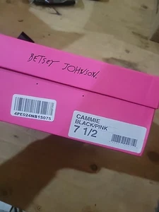 Betsey Johnson Cammie schwarz/pink Gr. 7 1/2 Neu - Bild 1 von 6