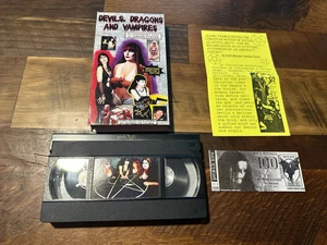 Devils, Dragons And Vampires VHS-Slipcase-Signed-Remastered Director’s Ed - Picture 1 of 2