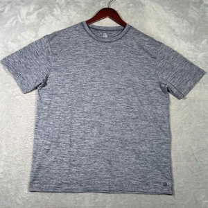 Rhoback Shirt Mens Large Blue Gray Heathered Tailwind Performance Golf - Picture 1 of 10