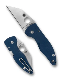 Spyderco Knives MicroJimbo C264GPCBL Cobalt Blue G-10 CPM SPY27 Knife - Picture 1 of 3