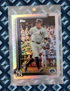 2025 Topps Series 1 - Ben Rice #337 Chrome Rainbow Holo RC New York Yankees - Picture 1 of 2