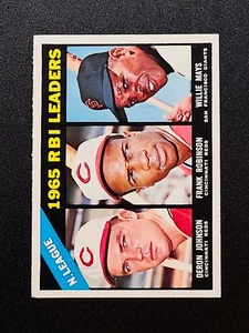 1966 Willy Mays/Frank Robinson #219 Topps NR-MINT CENTERED! BEAUTY!! - Picture 1 of 7