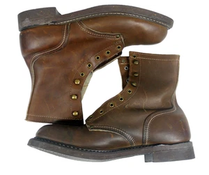 Dead Stock CAROLINA Men's VINTAGE Size 9 D Lace-Up Work Boot BOX - Picture 1 of 16