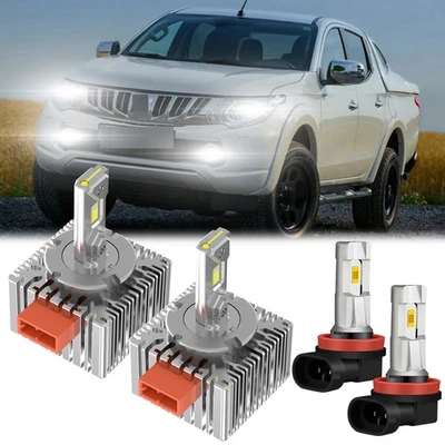 Faro LED bombilla antiniebla haz alto/bajo para MITSUBISHI L200 2016 2017 2018 2019 Foto 1 de 4