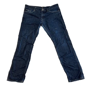 Hugo Boss Herren Jeans Slim Fit W36 L30 Stretch Dunkelblau Waschung Delaware Zip Fly - Bild 1 von 13