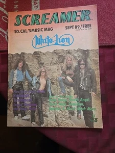 SCREAMER MAG LA CALIF ONLY  COVER  WHITE LION 1989 FULL MAGAZINE - Picture 1 of 1