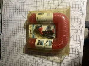 50ft Coil Garden Water Hose Brass Connectors Retractable self Coil - Picture 1 of 2