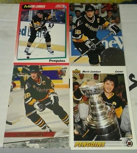 1990-94 Mario Lemieux 8 Card Lot w/ Inserts - Picture 1 of 2