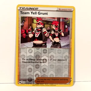 Team Yell Grunt Pokemon Trading Card 067/073 Reverse Holo - Champion's Path - Picture 1 of 3