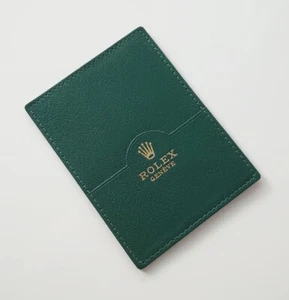 ROLEX KARTENETUI ETUI LEDER GRÜN KARTENHALTER CARD HOLDER REF. 0101.40.34 - Bild 1 von 4