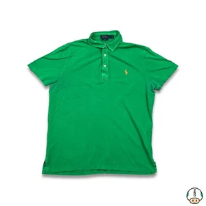 Polo Ralph Lauren camicia uomo grande verde pony classico casual preppy manica corta - Foto 1 di 5