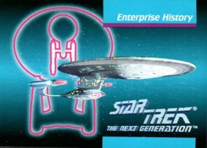 Impel Star Trek 1992 TNG The Next Generation #044 Enterprise History - Imagen 1 de 2