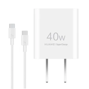 Huawei SuperCharge Gan 40W Max Adapter Usb Type C Port for Mate60 50 40 P50 P40 - Picture 1 of 6