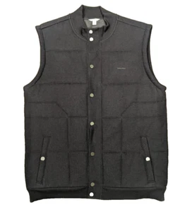 Calvin Klein Full Button Black 100% Cotton Women's Vest Size Large - Picture 1 of 8