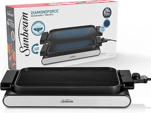 Sunbeam DiamondForce ReversaGrill| Non-Stick Electric BBQ Grill | 2-in-1 Grill & - Picture 1 of 6