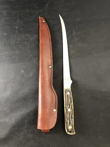 12" Vintage TÍO HENRY ciervo SHRADE funda de cuero 167 Vc4 - Imagen 1 de 7