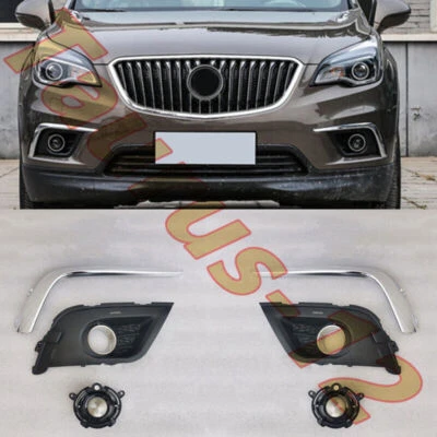 Un par de kits de cubierta de rejilla de luz antiniebla para parachoques delantero para Buick Envision 2016-2018 Foto 1 de 4