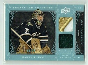 09-10 UD Artifacts Treasured Swatches  Marty Turco  /25  Patch--Jersey