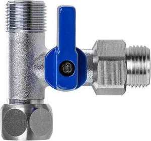 Absperrhahn Absperrventil T-Stück 3/8 AG x verschieden x 3/8 ÜM für Wasserfilter - Bild 1 von 16