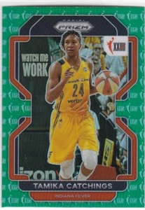 2022 Panini Prizm WNBA Prizms SSP Green Anniversary #158 Tamika Catchings - Picture 1 of 2