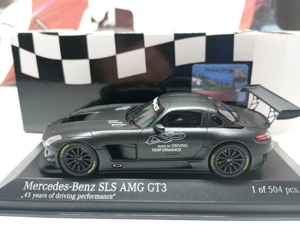 MINICHAMPS - MERCEDES-BENZ SLS AMG GT3 45 YEARS EDT. 1:43 SCALE MODEL 410 133200 - Image 1 of 4
