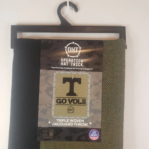 Tennessee OHT Woven Throw Blanket 46" × 60" RARE Cover