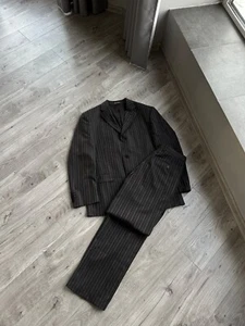Traje de lana raro vintage a rayas para hombre Giorgio Armani Talla: 50 - Imagen 1 de 18