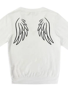 New Wildfox Couture Womens Angel Baby Wing Vneck BBJ Jumper Sweater Top - Picture 1 of 2