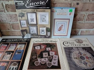 LOT of Vintage Cross Stitch Leaflets / Booklets 1989-2001 - LOT OF 5 - Picture 1 of 13