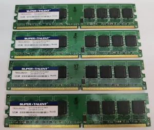 Super Talent 2 GB PC2-6400 800 MHz DDR2 Memory T800UB2GV (4 sticks; 8 GB total) - Picture 1 of 3