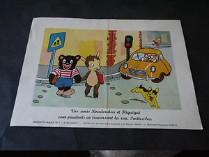 ARNAL RIQUIQUI ROUDOUDOU AFFICHETTE MURALE N°3 LA PRUDENCE - Picture 1 of 1